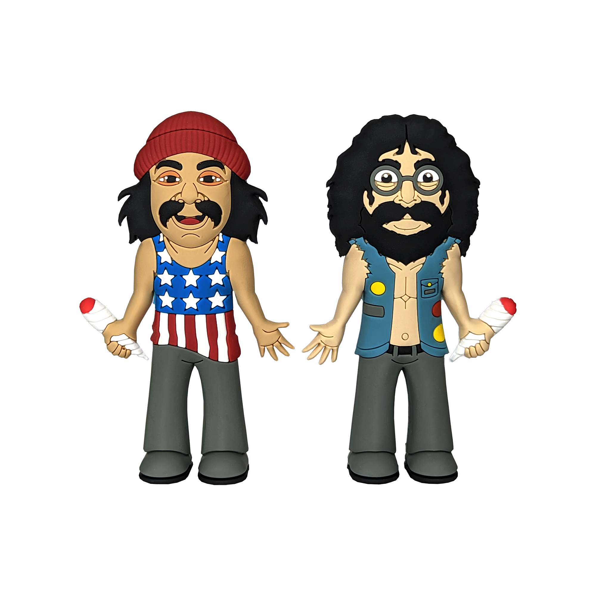 Cheech and Chong Half Pint Figures Two Pack – Knuckleheadz Toys Cheech and Chong Half Pint Figures Two Pack – Knuckleheadz Toys
